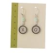 Miss Clickety Clack Teal Typewriter Keys Earrings