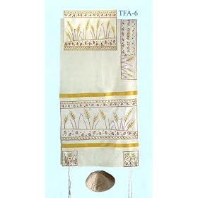 Dresses For Juniors : Emanuel Raw Silk Appliqued Tallit Set - Wheat, 34