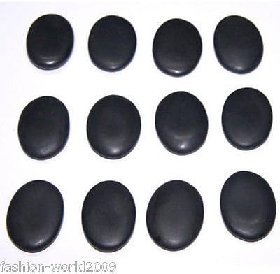 12PCS X Hot Stone Basalt Massage Stone 3 X 4 Specialty Stones Rocks Small Stones