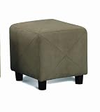 Hunter Green Microfiber Ottoman By Coaster Furniture