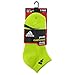 adidas Boys Cushion Low Cut Socks (Pack of 3), Semi Solar Yellow/Black - White/Black - Black/Semi Solar Yellow, Large