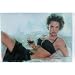 Angelina Jolie in Black Lingerie, Art Print Poster - 13x19