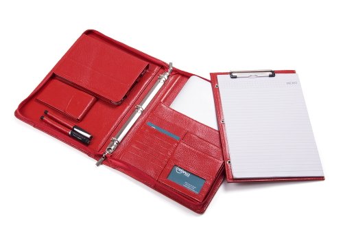 Deluxe Leather 3-Ring Binder with Bluetooth Keyboard for iPad mini 3 / iPad mini 2 / iPad mini and 11-inch MacBook