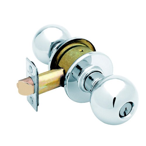 Schlage A53PD ORB Orbit Keyed Entrance Door Knob Set Polished Chrome