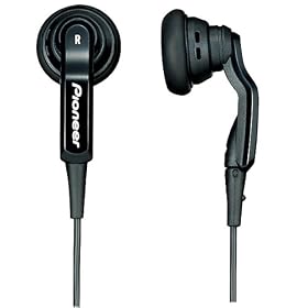 Pioneer SE-CS15V High Performance Earbud Headphones with Volume Control (Black)