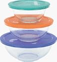 Pyrex Smart Essentials 6-pc. Mixing Bowl Set - Multicolor Lids