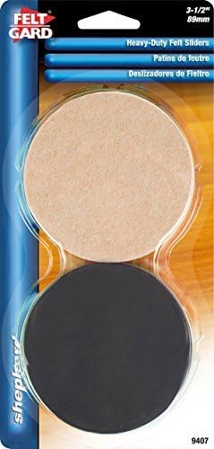 Shepherd Hardware 9407 3-1/2-Inch Reusable, Round, Felt Furniture Slider Pads, 4-Pack PackageQuantity: 1, Model: 9407 (Tools &amp; Outdoor gear supplies)