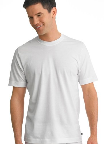 Jockey Men s T-Shirts Staycool Crew Neck T-Shirt - 2 Pack, white, L