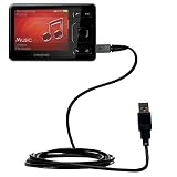 Classic Straight USB Cable for the Creative Zen 16GB with Power Hot Sync and Charge capabilities - Gomadic Brand w/ TipExchange Technology