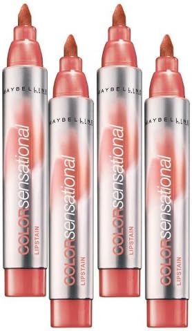 MAYBELLINE Colorsensational Lip Stain - TOUCH OF TOFFEE #95 [ Pack of 4 ]