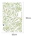 BestGrew Green Tree Branch Vine and Flying Birds Wall Decals, Living Room Bedroom Removable Wall Stickers Murals