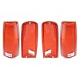 This is a Brand New Aftermarket Passenger & Driver RH & LH Side Tail Light Lens Pair Fits 1988-2002 Chevrolet C1500/C2500/C3500/K1500/K2500/K3500 Scottsdale/Cheyenne/Silverado/Tahoe/Blazer/Suburban/454 SS/LS/HD/WT/Z71/Sport/Trailblazer 6Cy/8Cyl 4.3L/4.8L/5.0L/5.3L/5.7L/6.2L/6.5L/7.4L, GMC C1500/C2500/C3500/K1500/K2500/K3500 Sierra/Yukon/Suburban SLE/SLX/SL/SLT/Special 6Cy/8Cyl 4.3L/4.8L/5.0L/5.3L/5.7L/6.2L/6.5L/7.4L/8.1L, & Cadillac Escalade Base 8Cyl 5.7L