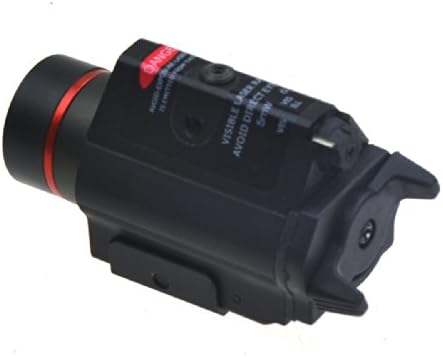 HFIRE Aluminium Tactical Red Laser Sight with 200 Lumen LED Flashlight,Weapon Light Combo