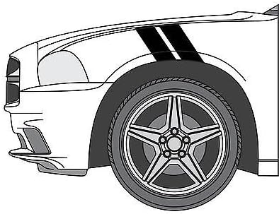 Dodge Charger Hash Mark Stripes Grand Sport Fender Bar Decals