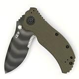 Zero Tolerance ZT0301ST Ranger Green Folder Knife with SpeedSafe and Partial Serration