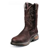 Mens Tony Lama Steel Toe WP Breathable Supple EVA Leather 11 Cowboy Boots by Tony Lama