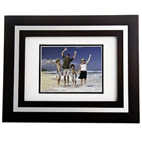 Tao Electronics Espresso and Silver Digital Photo Frame