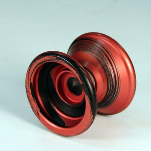 Square Wheels Rockerfeller Yo-Yo - RED SEA - Black and Red Twist