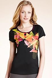 Active Performance Abstract Print T Shirt