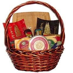 Meat and Cheese Gift Basket by Warm Sentiments