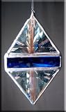 Rainbow Water Prism - Cobalt Blue Rainbow Maker - Glass Crystal Suncatcher