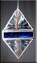 Rainbow Water Prism - Cobalt Blue Rainbow Maker - Glass Crystal Suncatcher