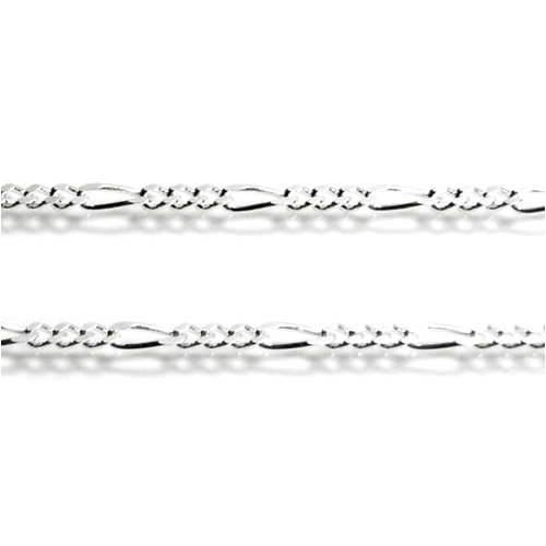 新宿銀の蔵 シルバーフィガロチェーン 幅1.7mm(40～60cm)
