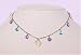 Necklace - N257 - Swarovski (tm) Crystal Heart with Dangles ~ Violet (Purple)