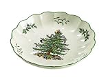 Spode Christmas Tree 8-Inch Round Fluted Dish