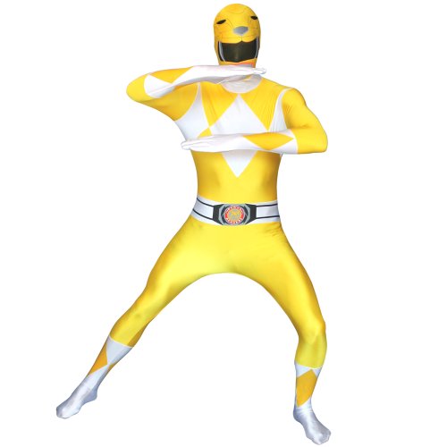 Morphsuits Men's Power Rangers Morphsuit, Yellow, Large