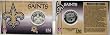 New Orleans Saints Team History Coin Card - Collectible Coin