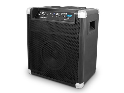 ION Block Rocker portable Bluetooth speaker system with telescoping handle & wheels