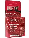 American Latex Trustex Strawberry Lubricated 3 Pack Condoms