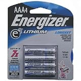 Energizer L92BP4 Battery, Lithium Aaa Photo Battery Energizer L92BP4 Battery, Lithium Aaa Photo Battery