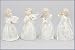 Set of 4! Christmas Guardian Angels Playing Musical Instruments 4