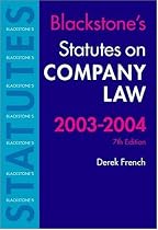 Statutes on Company Law 2003/2004 (Blackstone's Statutes)