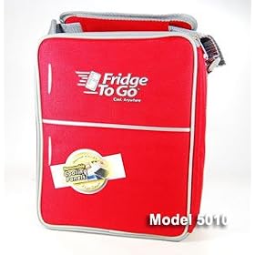 The Fridge-to-go 12-can Freezer Lunch Bag Holds a Large Amount of Food and Drinks. Featuring an Adjustable Strap with Shoulder Pad, This Cooler Bag Is Great for Travel Stays Cool for 12 Hours Color Red- Model 5010
