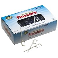 Locin Premium Flosser Individually Wrapped Adult Dental Flossers, 120-Count Boxes (Pack of 4)