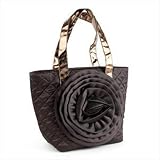 Brown Satin Rose Quilted Bag AJ23146
