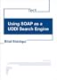 Using SOAP as a UDDI Search Engine