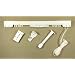 A&F Rod Decor - Single Traverse Curtain Rod 66-120 inch Center Open