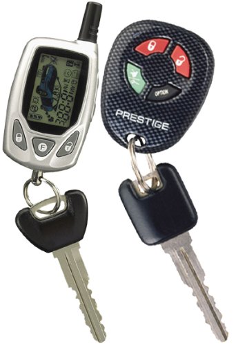 Prestige APS596 Car Alarm w/ Remote Start Keyless Entry 2 way Pager