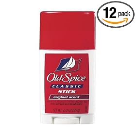 Old Spice Classic Antiperspirant & Deodorant Stick, Original, 2-Ounce Sticks (Pack of 12)