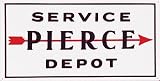 Husky Liners 00011 SignPast Pierce Arrow Service Depot Rectangle Reproduction Vintage Sign