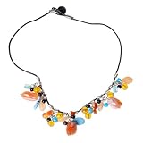 All Natural Stones Beaded Collar Necklace [Clearance]