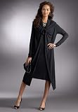 Chadwicks Double-Take Knit Dress (BLACK,1X)
