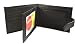 Dangerous Threads Genuine Black Leather Snap Close Bifold Wallet with Coin Purse #791