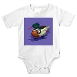 Onesie with sea, duck, mallard, bird, animal, teal