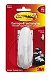 Command 17083 Designer Large Plastic Hook, 1 Hook 2 Strips