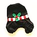 EIALA Christmas Decoration Santa Toilet Seat Cover & Rug & Tissue Box Cover Bathroom Set Gift (Black, Chrismas Snowman)